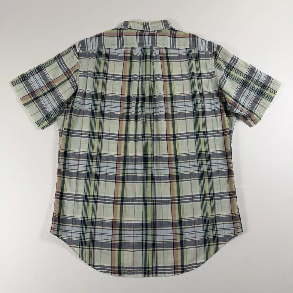 Polo Ralph Lauren Boys L 14-16 Classic Fit Plaid Short Sleeve Shirt